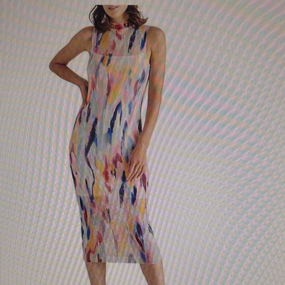 NWT Women’s Steve Madden Sidra Watercolor Print Dress.  Size Large